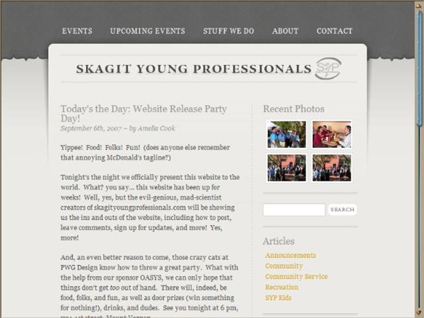 SYP website launch party